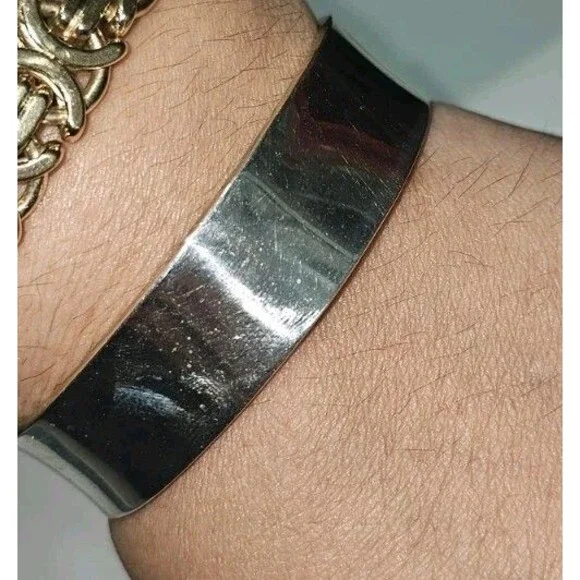 Vintage Silver Cuff Bracelet 925 Silver